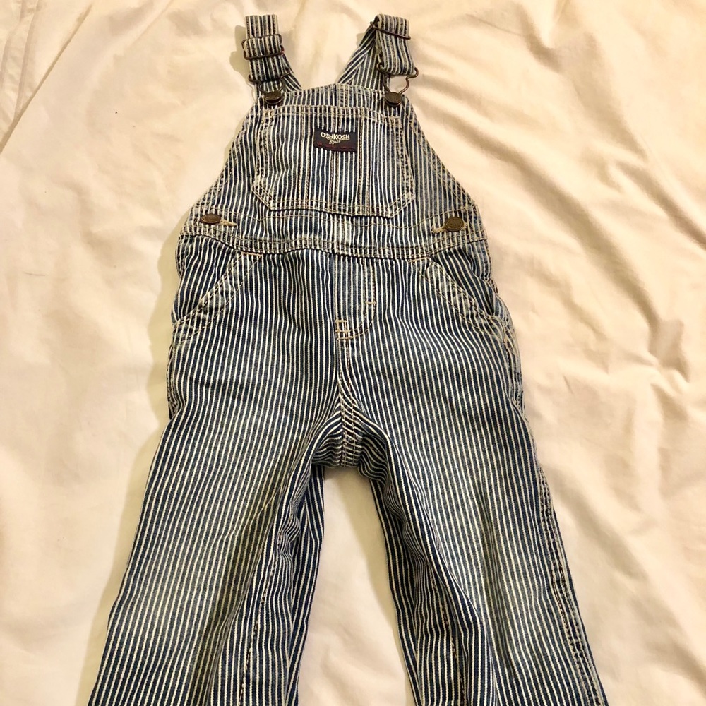 OshKosh striped overalls